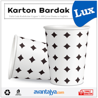 7 Oz Yıldız Desenli Lüks Karton Bardak 2000 Adet