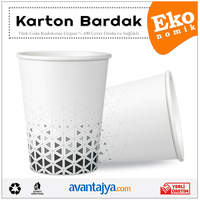 7 Oz Ekonomik Karton Bardak 1000 Adet