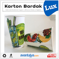 12 Oz Soğuk Lüks Karton Bardak 2000 Adet