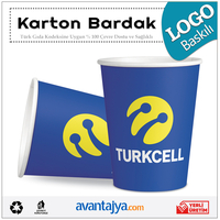 7 Oz Logo Baskılı Karton Bardak 20000 Adet