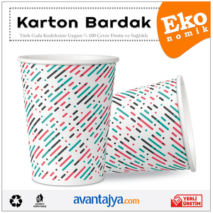 7 Oz Ekonomik Karton Bardak 1000 Adet