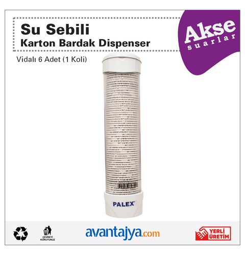 Vidalı Karton Bardak Dispenseri 6 Adet