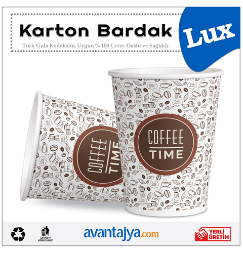 7 Oz Lüks Karton Bardak 1000 Adet