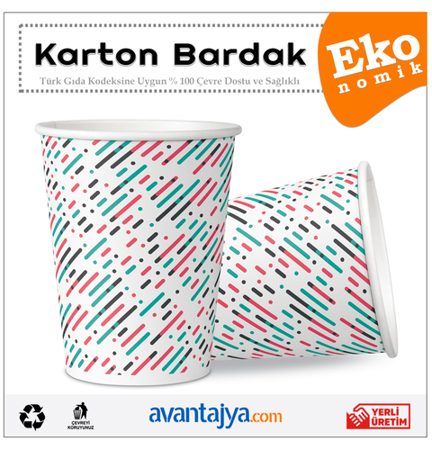 7 Oz Ekonomik Karton Bardak 1000 Adet