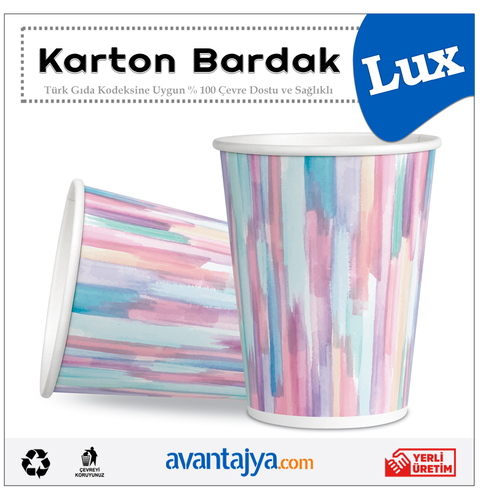 7 Oz Lüks Karton Bardak 1000 Adet