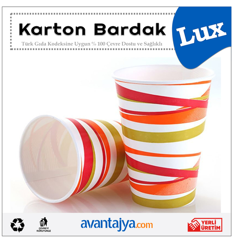 12 Oz Sıcak Lüks Karton Bardak 2000 Adet