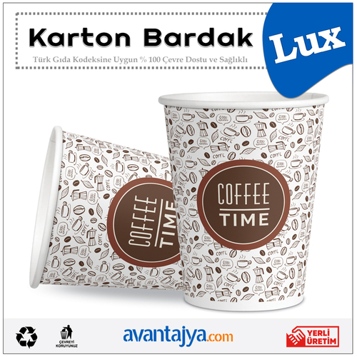 7 Oz Lüks Karton Bardak 1000 Adet