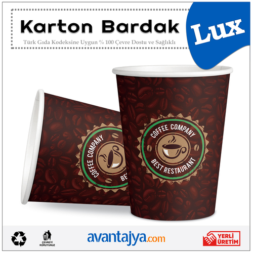 7 Oz Lüks Karton Bardak 1000 Adet