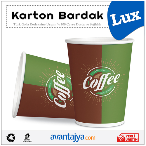 7 Oz Lüks Karton Bardak 1000 Adet