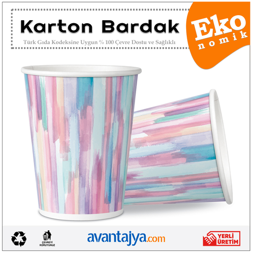 7 Oz Ekonomik Karton Bardak 1000 Adet
