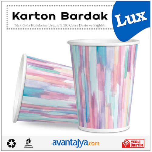7 Oz Lüks Karton Bardak 1000 Adet