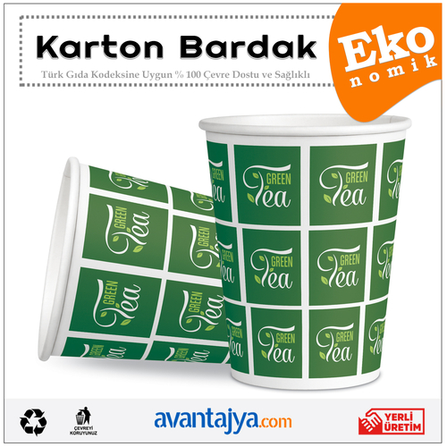 7 Oz Ekonomik Karton Bardak 1000 Adet