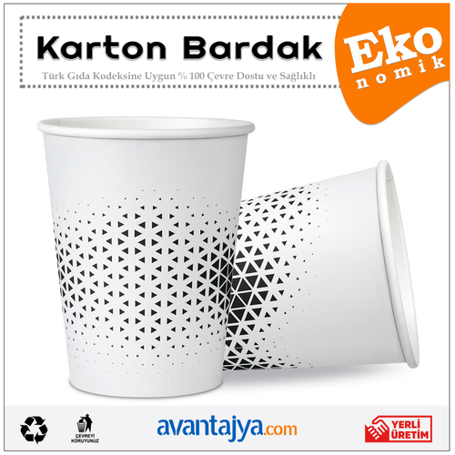 7 Oz Ekonomik Karton Bardak 1000 Adet